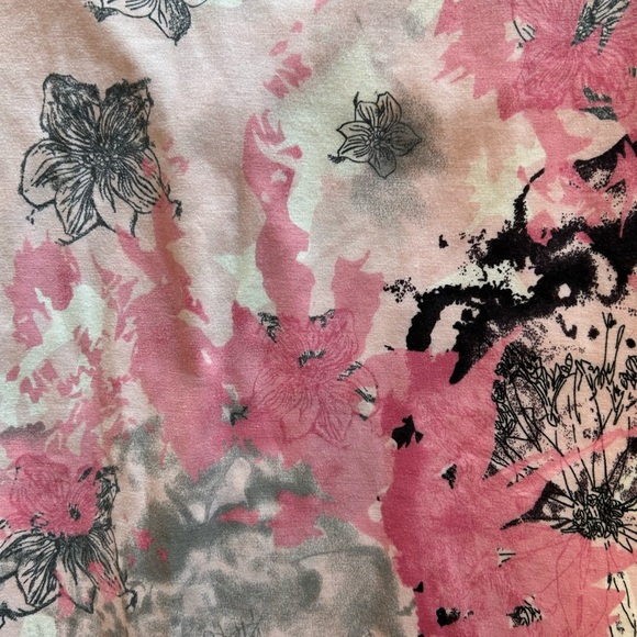 Y2K Cato Hot Pink and Black Maximalist Floral Blouse Necklace - Picture 6 of 6